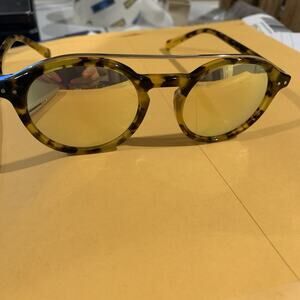 Madewell Honey Tortoise Frame Sunglasses With Amber mirrored Lens